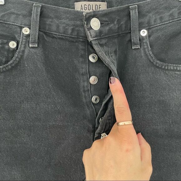 Agolde Quinn High Rise Skirt in Cult - Picture 4 of 8